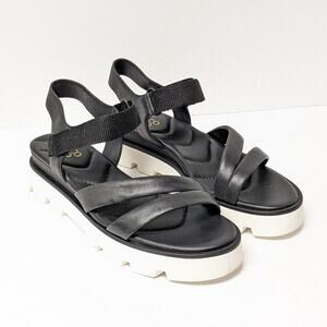 Franco Sarto Urla Platform Sandals, Black, Women's 9.5